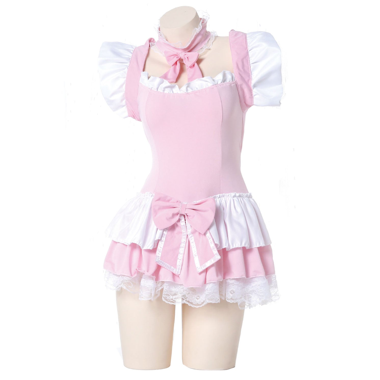 Pink Maid Uniform Role Play Sexy Performance Stage Costume